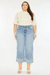 Jennie 90's Cropped Wide Leg Jeans (Plus Size)