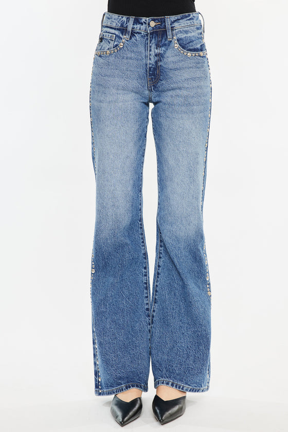 Mindy High Rise Wide Flare Jeans