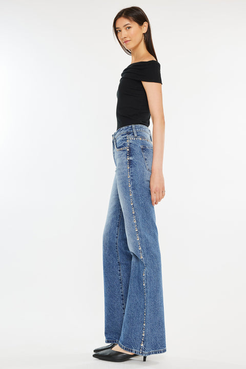 Mindy High Rise Wide Flare Jeans