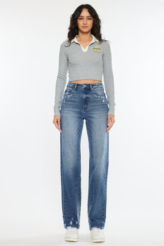 Viviana High Rise 90's Straight Leg Jeans