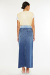 Kiki Two Tone Maxi Denim Skirt