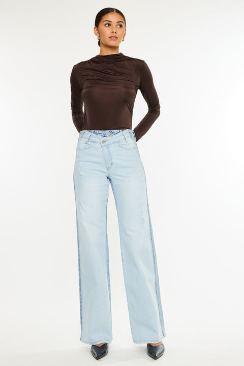 Clara High Rise Wide Leg Jeans