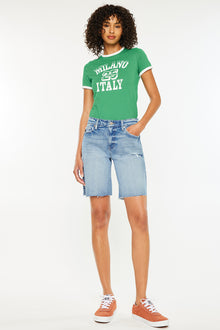  Talia Mid Rise Bermuda Shorts