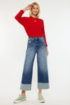 Lynn 90's Cropped Wide Leg Jeans