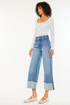 Irna 90's Cropped Wide Leg Jeans