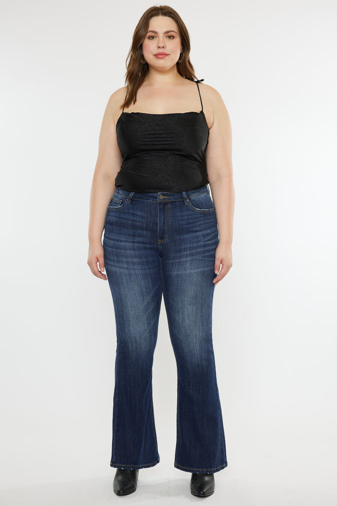 Natti Mid Rise Flare Jeans ( Plus Size) - Official Kancan USA