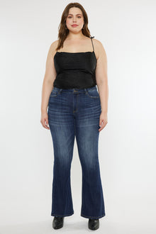  Natti Mid Rise Flare Jeans ( Plus Size) - Official Kancan USA