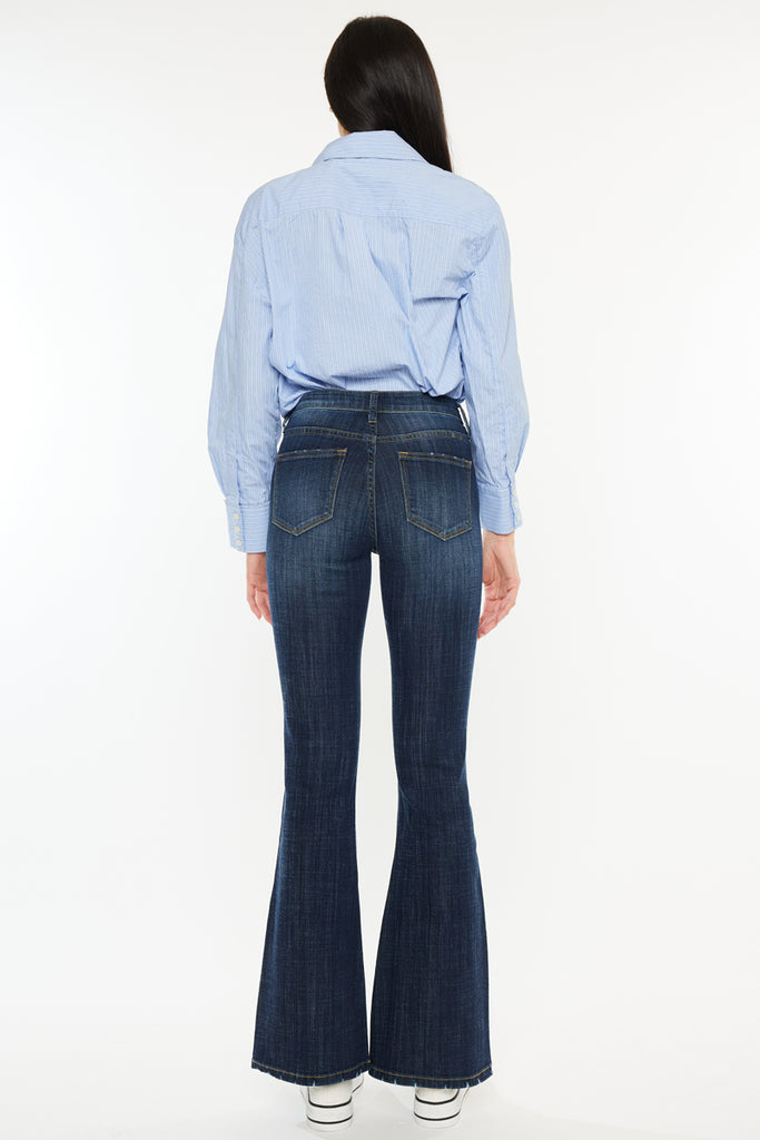 Hayden Mid Rise Flare Jeans (Petite) - Official Kancan USA