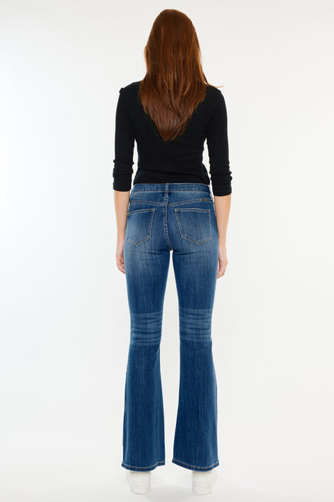 Hayden Mid Rise Flare Jeans (Petite) - Official Kancan USA