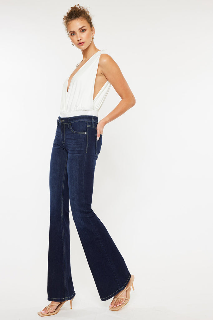 Samuel Mid Rise Flare Jeans - Official Kancan USA