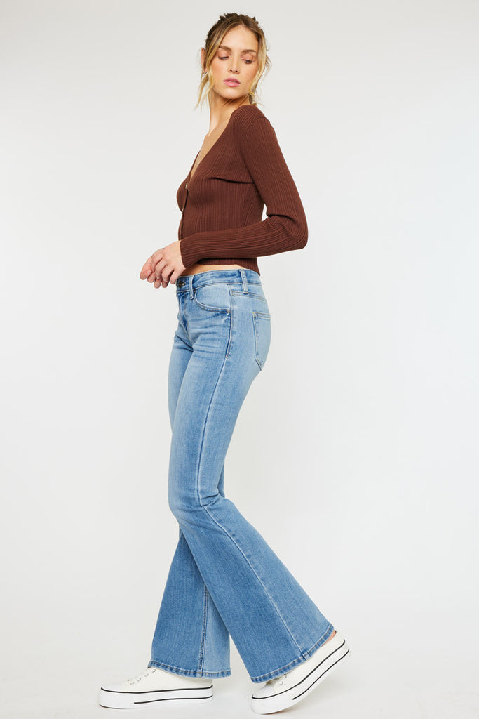 Samuel Mid Rise Flare Jeans - Official Kancan USA