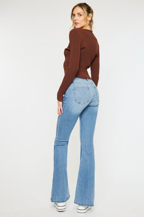 Samuel Mid Rise Flare Jeans - Official Kancan USA