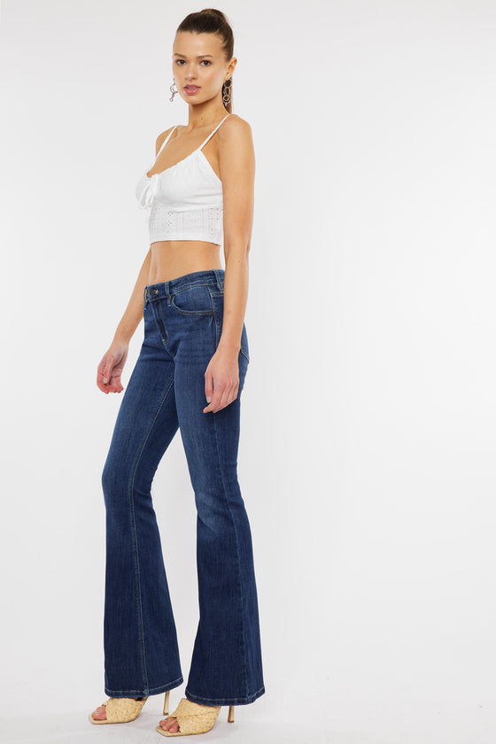 Samuel Mid Rise Flare Jeans