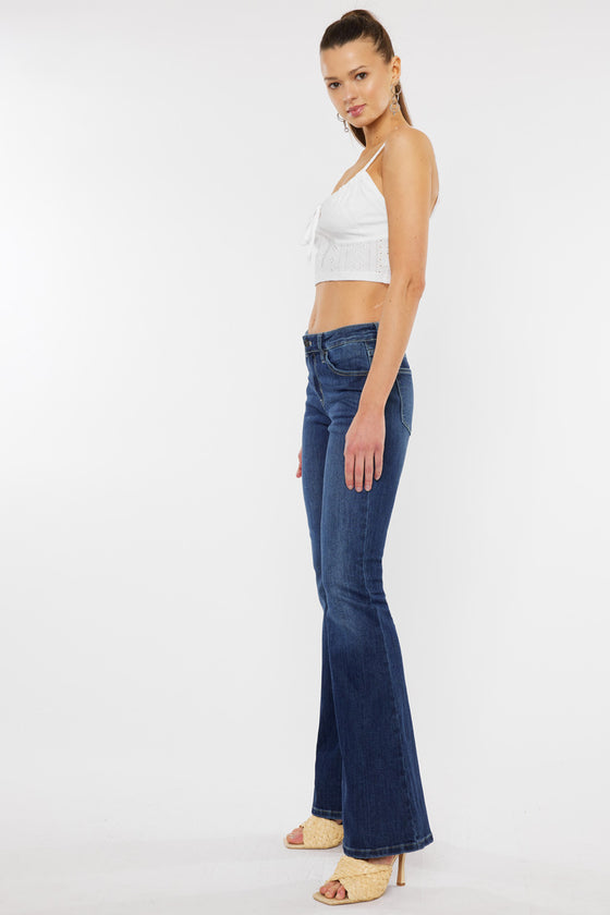 Samuel Mid Rise Flare Jeans