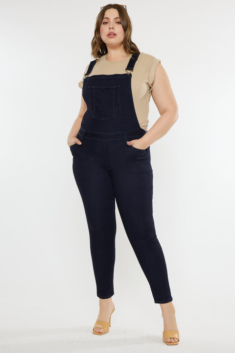 Angelica High Rise Overall Skinny Jeans (Plus Size) - Official Kancan USA