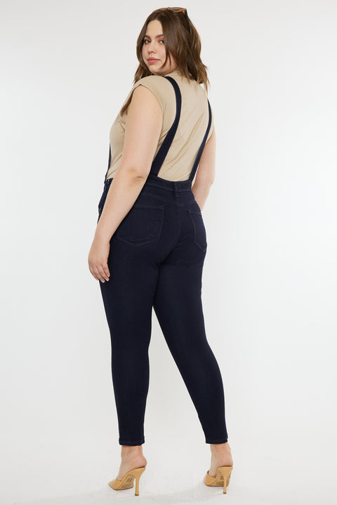 Angelica High Rise Overall Skinny Jeans (Plus Size) - Official Kancan USA