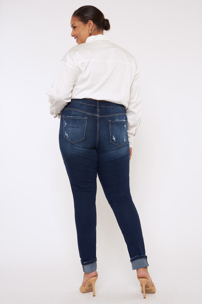 Sabrinah High Rise Super Skinny Jeans (Plus Size) - Official Kancan USA