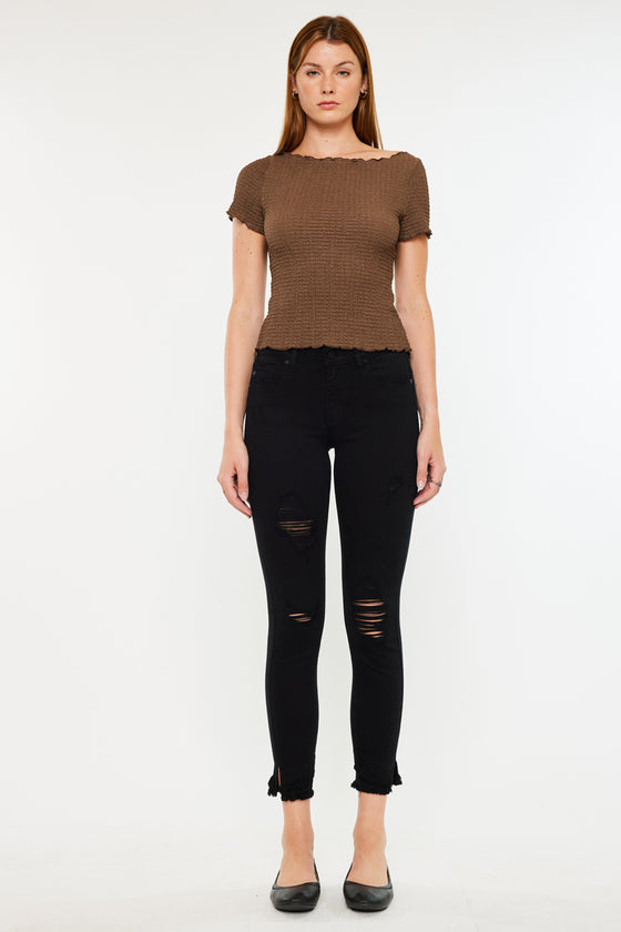 Nala Mid Rise Ankle Skinny Jeans