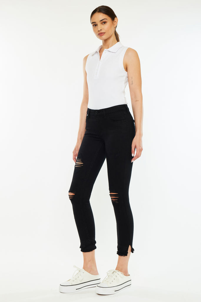 Nala Mid Rise Ankle Skinny Jeans - Official Kancan USA