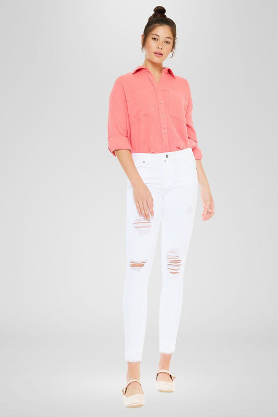 Nala Mid Rise Ankle Skinny Jeans