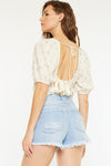 Ethel High Rise Distressed Shorts