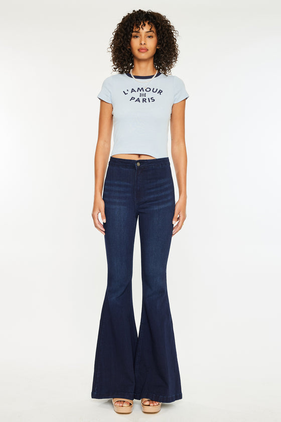 Jainey High Rise Flare Jeans