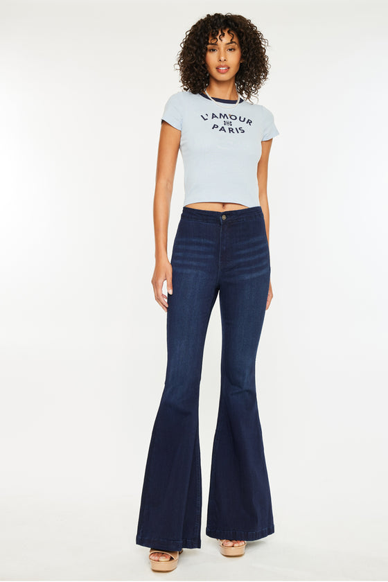 Jainey High Rise Flare Jeans