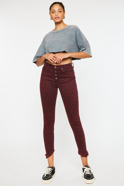 Tayona High Rise Cropped Skinny Jeans - Official Kancan USA