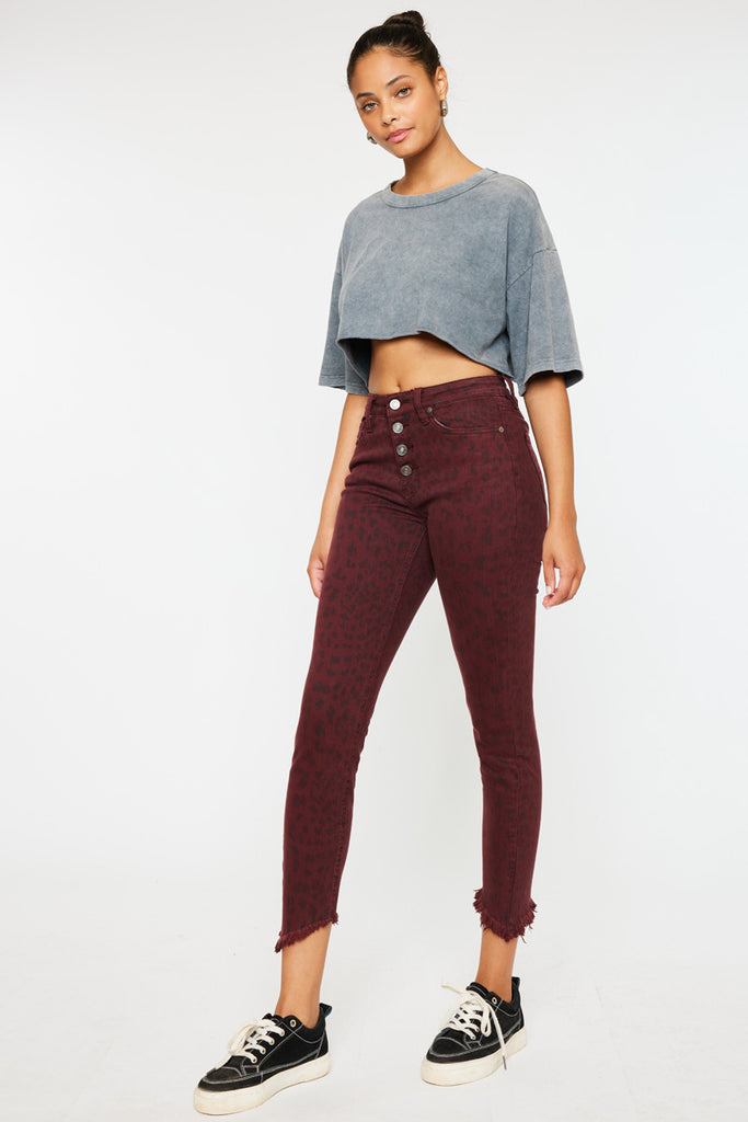 Tayona High Rise Cropped Skinny Jeans - Official Kancan USA