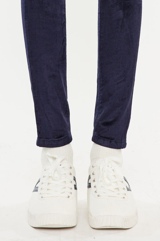 Ginny Mid Rise Velvet Ankle Skinny Pants - Official Kancan USA