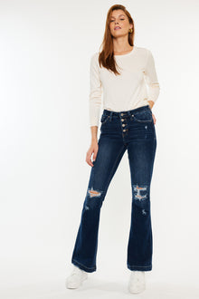  Jaden Mid Rise Flare Jeans (Petite) - Official Kancan USA