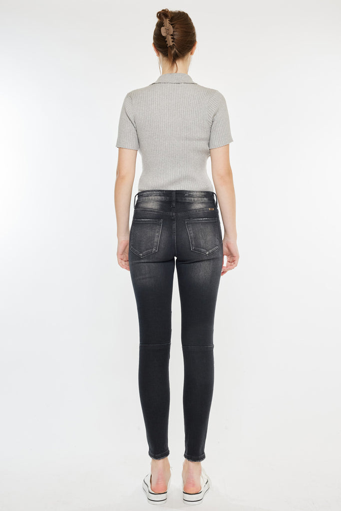 Peyton Mid Rise Moto Super Skinny Jeans - Official Kancan USA