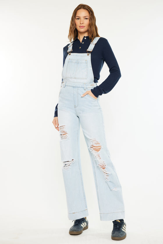 Malibu High Rise Wide Leg Overalls