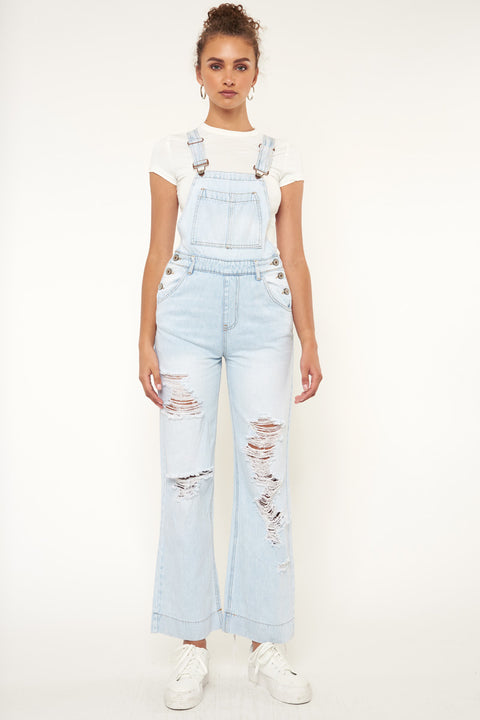 Malibu High Rise Wide Leg Overalls - Official Kancan USA