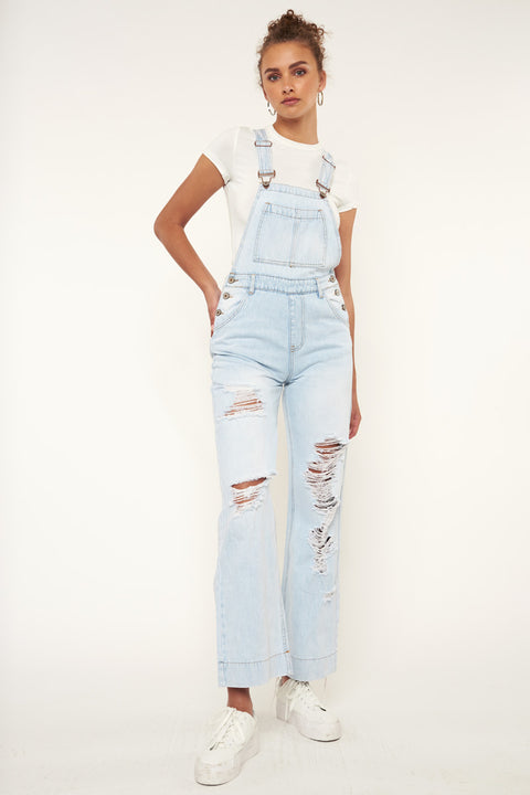 Malibu High Rise Wide Leg Overalls - Official Kancan USA