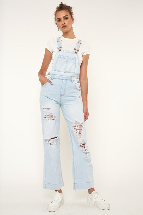 Malibu High Rise Wide Leg Overalls - Official Kancan USA