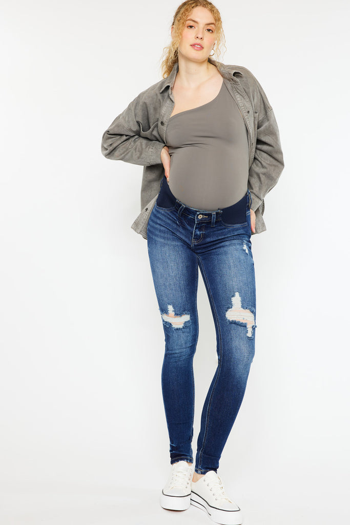 Clarice Maternity Super Skinny Jeans - Official Kancan USA