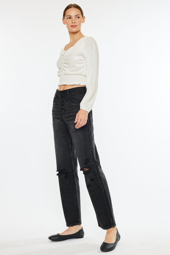 Lynne Ultra High Rise Straight Leg Jeans