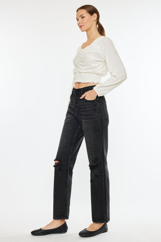 Lynne Ultra High Rise Straight Leg Jeans