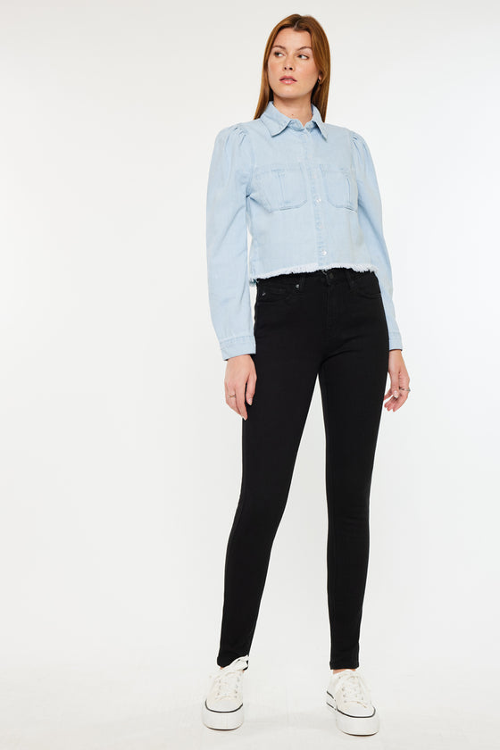 Madeline Cropped Button Down Shirt