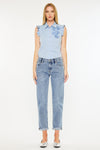 Lindsey Mid Rise Slim Boyfriend Jeans