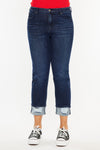 Raven Mid Rise Skinny Straight Leg Jeans (Plus Size) - Official Kancan USA