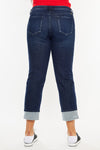 Raven Mid Rise Skinny Straight Leg Jeans (Plus Size) - Official Kancan USA