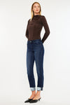 Cane Mid Rise Slim Straight Leg Jeans