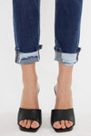 Cane Mid Rise Slim Straight Leg Jeans