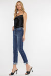 Cane Mid Rise Slim Straight Leg Jeans