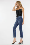 Cane Mid Rise Slim Straight Leg Jeans