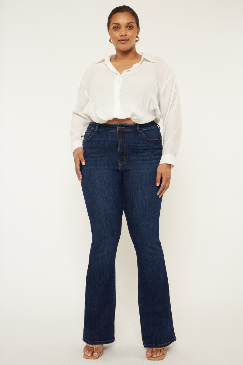 Alannah High Rise Slim Straight Leg Jeans (Plus Size) – Official Kancan USA