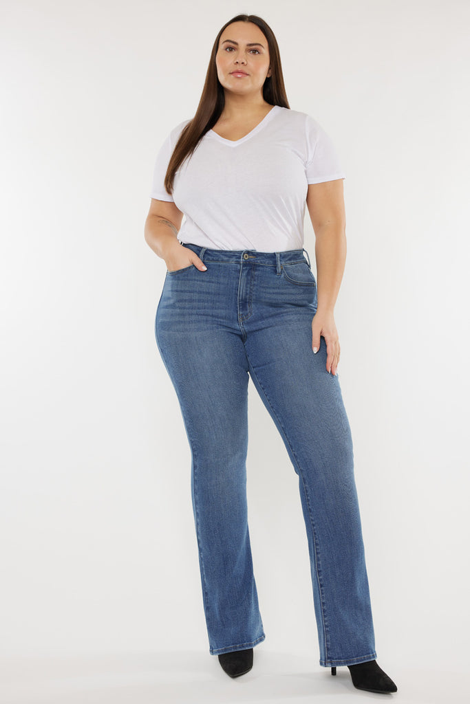 Mikali High Rise Bootcut Jeans (Plus Size) - Official Kancan USA