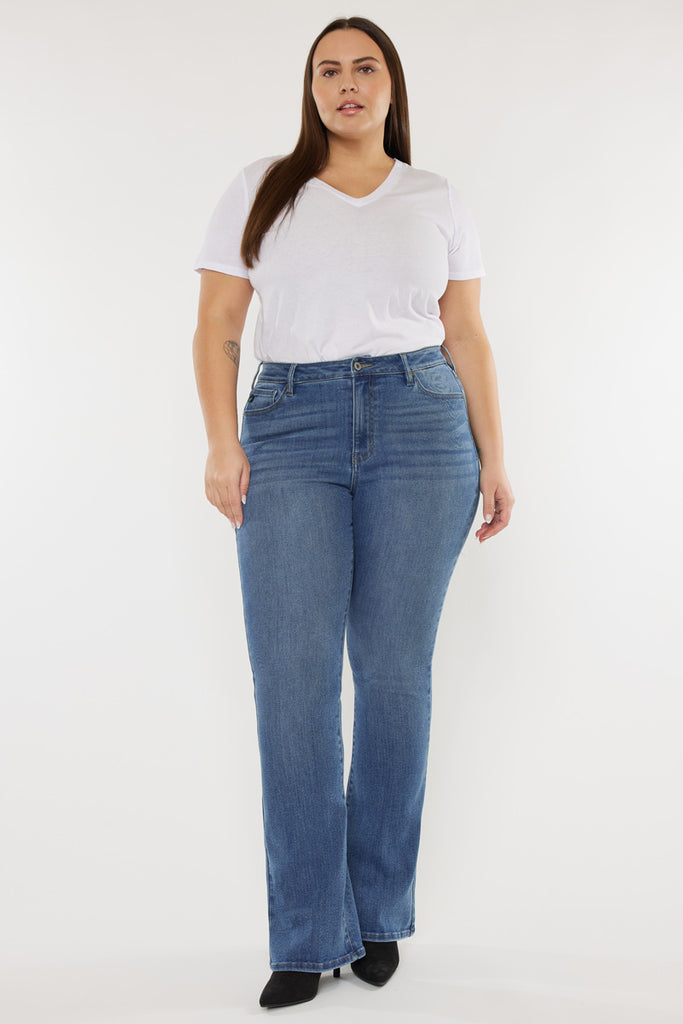 Mikali High Rise Bootcut Jeans (Plus Size) - Official Kancan USA